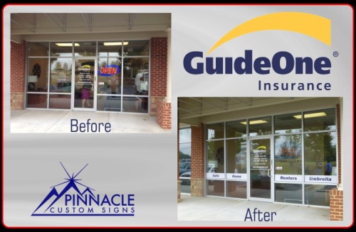 Guide One Insurance Window Graphics