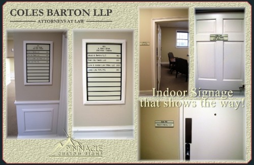 Indoor Directory | Suite Identification Signs | Directional Signs