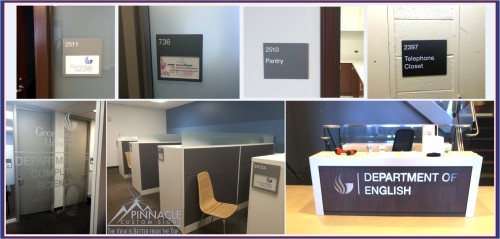 Changeable ADA Signs with Windows | Permanent Room ADA Signs and Names | Departmental Identification Signs