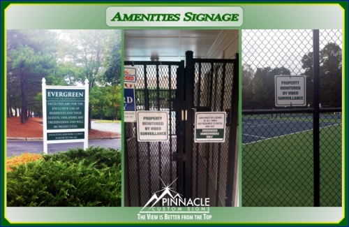 Amenities Signage | Evergreen Homeowner's Association | Dacula, GA