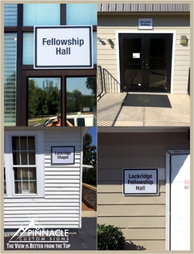 Building Marker Signs | Directional Church Signs