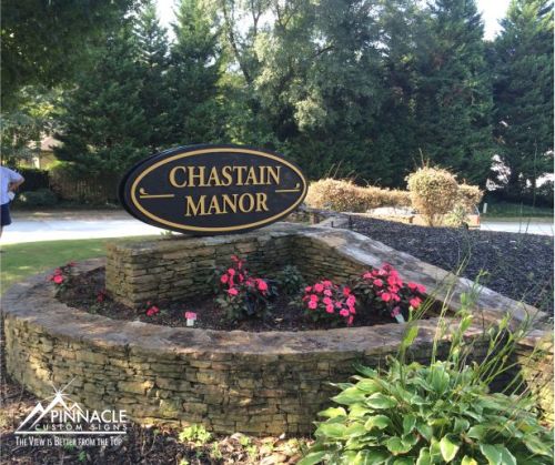 New Faces for Signs For Chastain Manor