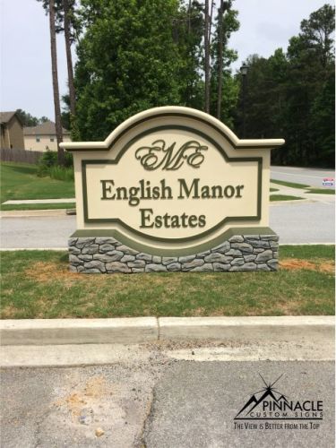 A New Entrance Sign For English Manor