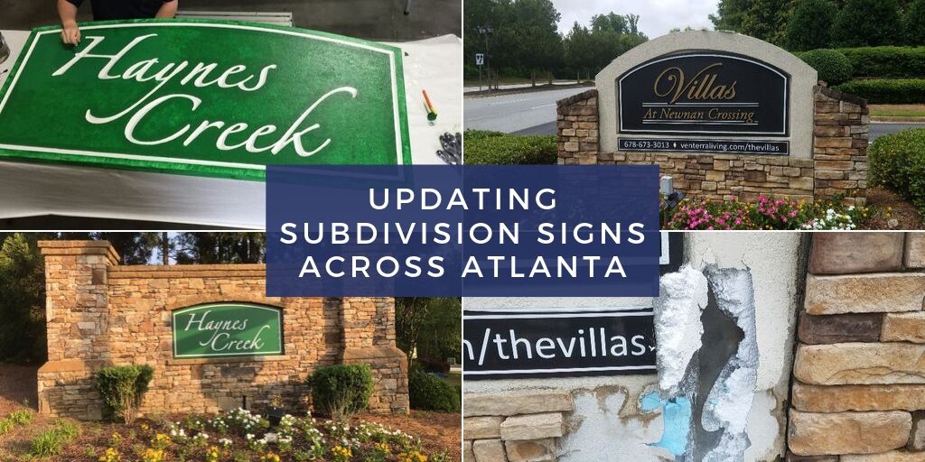 Updating Subdivision Signs Across Atlanta