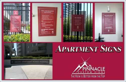 Apartment Complex Signs | Apartment Building Interior Signs