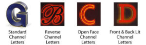 Types of Channel Letters
