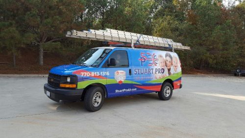 New Design for Stuart Pro Vehicle Wrap