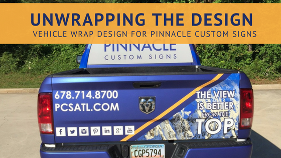 Vehicle Wrap Design for Pinnacle Truck