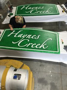 Haynes Creek Outdoor Monument Sign Repair and Restoration