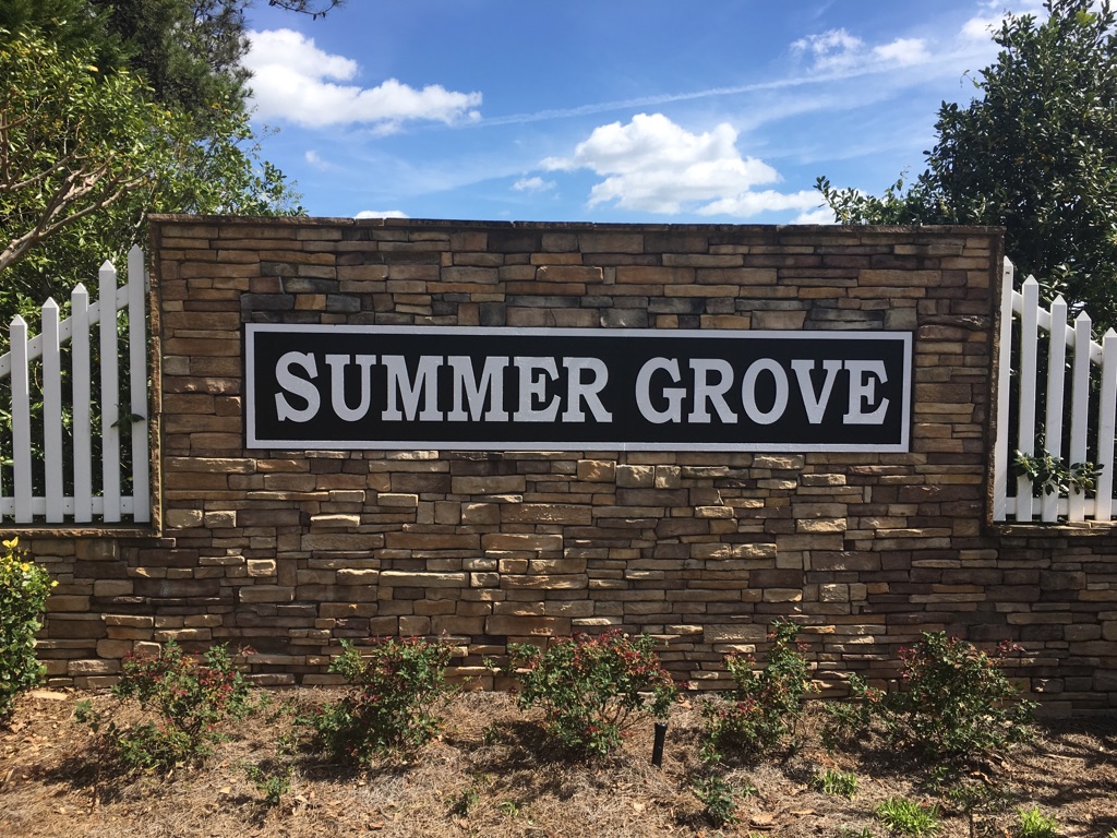 Subdivision Monument Signage for Summer Grove