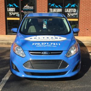 Hood Graphics for the Holtkamp Heating & Air C-Max Wrap