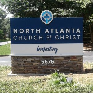 Foamcraft Monument Sign for North Atlanta Church of Christ