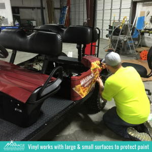 Vinyl works with Many Surfaces | Vehicle Wraps | Pinnacle Custom Signs