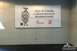 Chick-fil-a Sponsor Posters for the Hawks