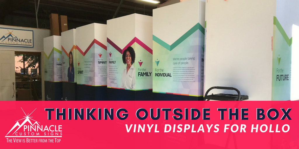 Think Outside the Box with Hollo | Vinyl Displays | Tradeshows | Pinnacle Custom Signs