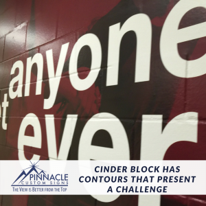 Cinder Block Wall Contours | Certified Installer | Pinnacle Custom Signs | Atlanta, GA