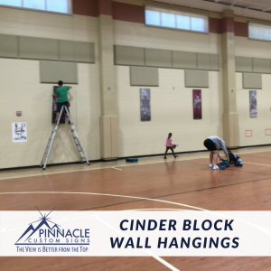 Cinder Block Wall install for Brandywine | Cady Studios | Pinnacle Custom Signs | Atlanta, GA