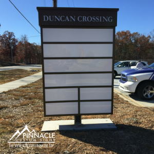 Matching Second Monument Signs for Duncan's Crossing | Pinnacle Custom Signs | Buford, GA