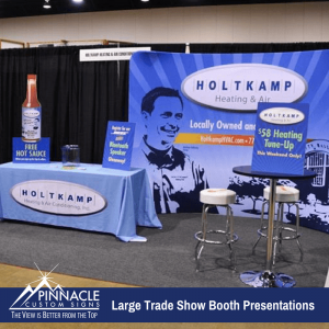 Large Trade Show Booth Presentation | Holtkamp Heating and Air | Pinnacle Custom Signs