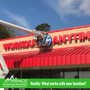 What works well with your surface | Channel Letters | Pinnacle Custom Signs | Atlanta, GA