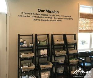 using vinyl decals to add your mission statement to a wall