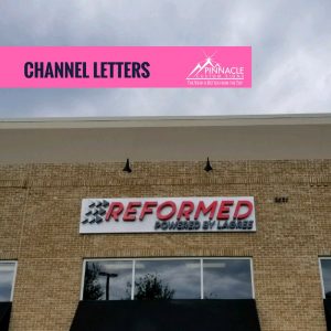 channel letter building signs help identify your location for customers.