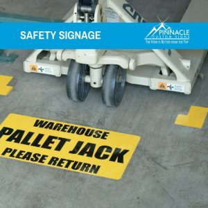 Safety signs help keep workers safe and keeps your workspace organized.