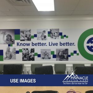 wall graphics using images to convey emotion