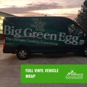 Side view of the Big Green Egg Van Wrap