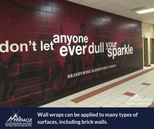 vinyl wall mural for an elementary school