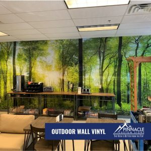 Use vinyl wall graphics to bring the outdoors indoors