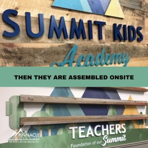 custom lobby signs and logo sign for Summit Kids Academy in Florida