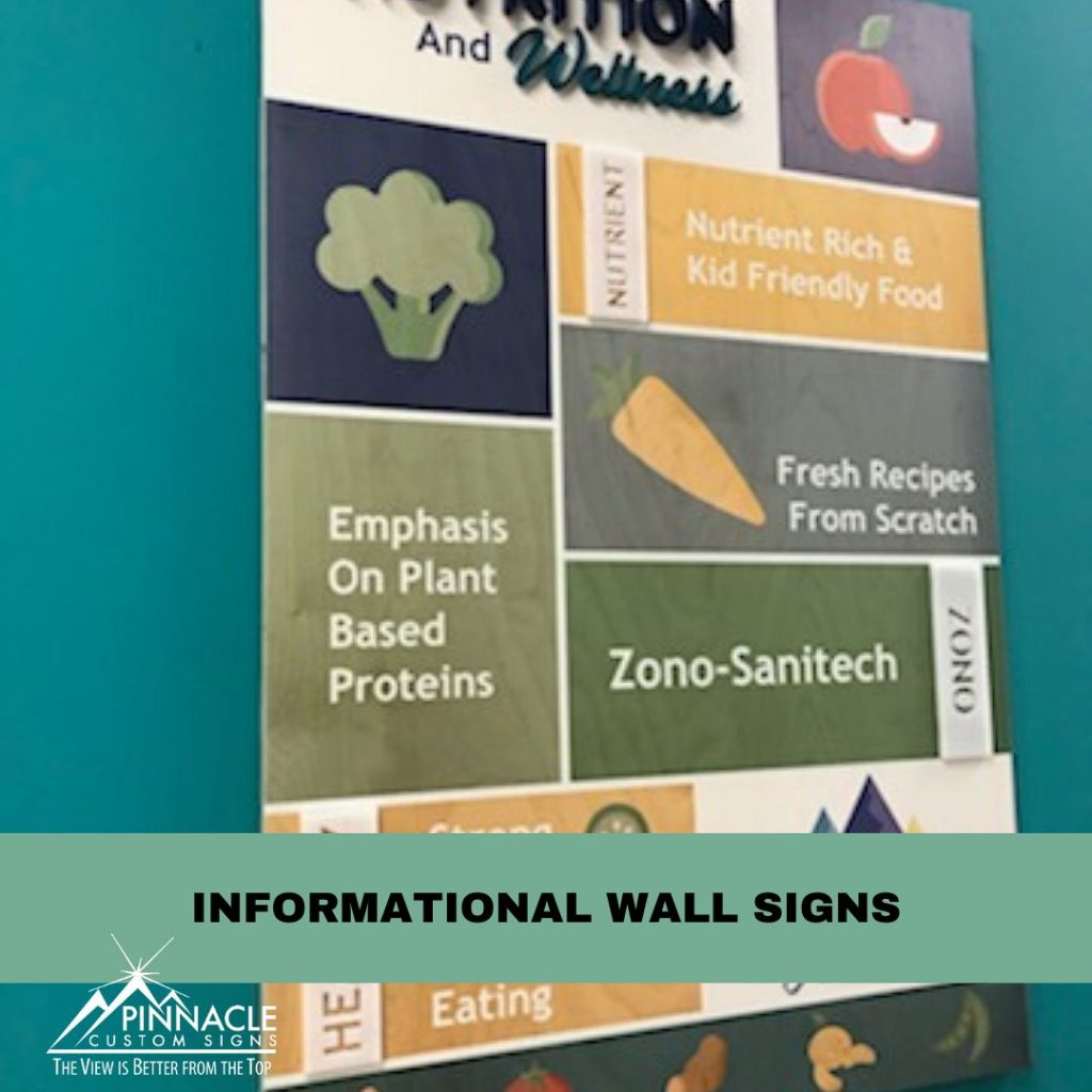 informational wall sign 