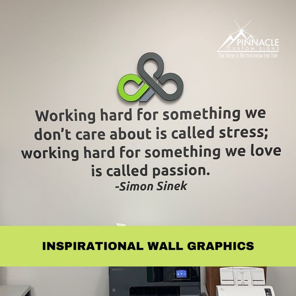 inspirational wall graphic for Shamrock