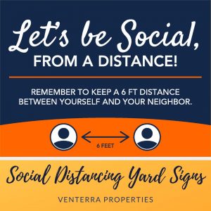 Custom Yard Signs for Venterra Properties in Atlanta