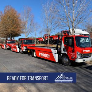 commercial vehicle wraps for multiple Vroom transports