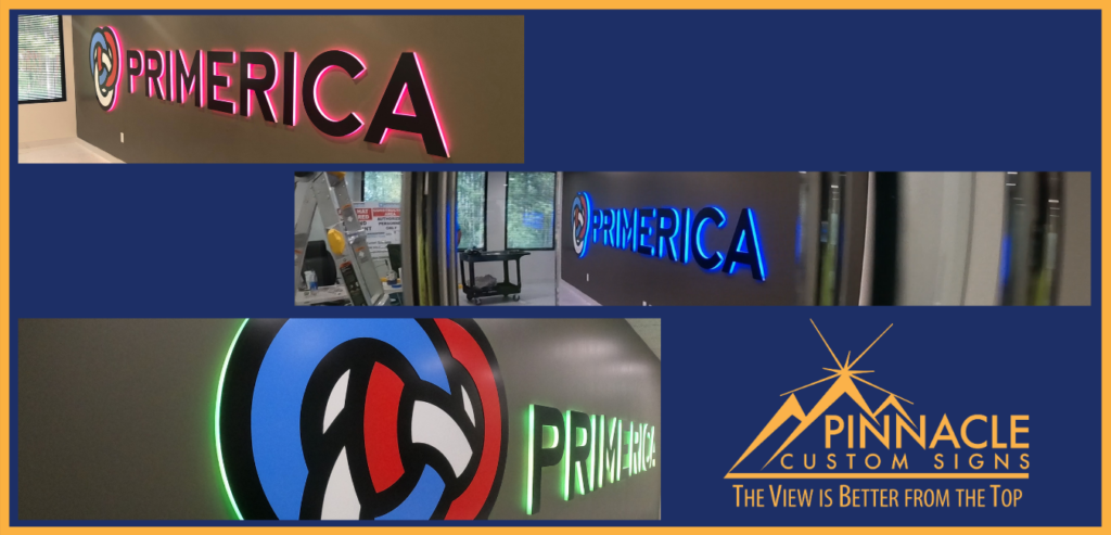 A Logo Sign in the Lobby of Primerica in Tucker GA